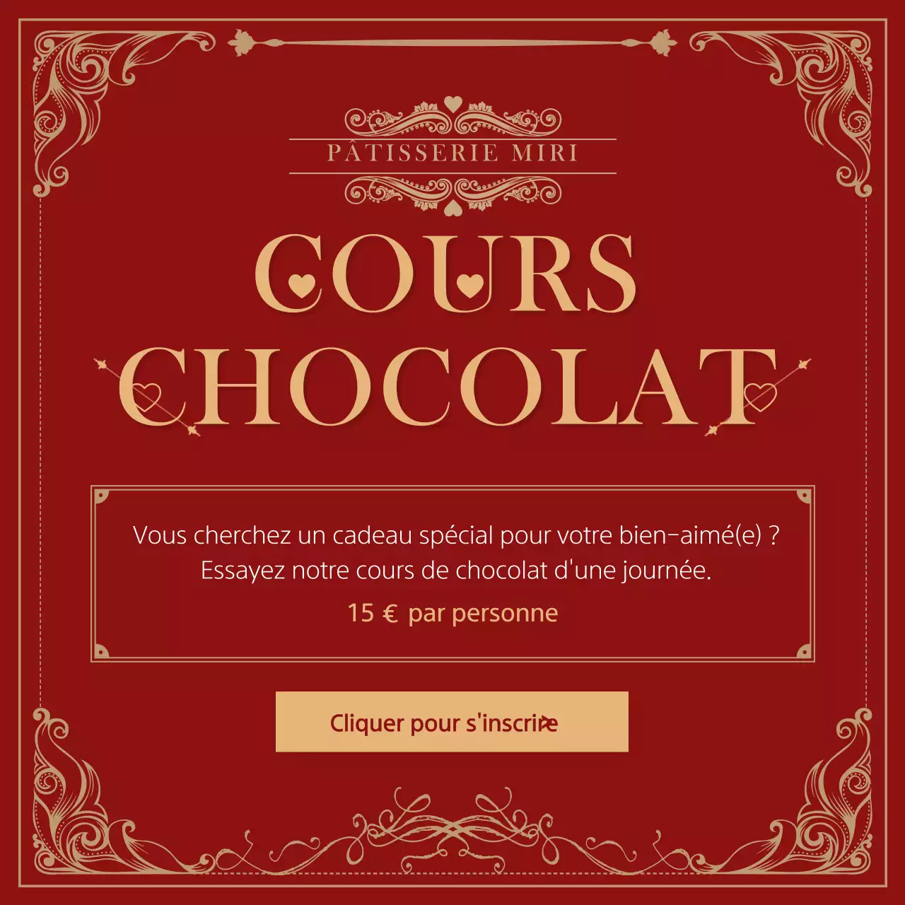 Frame Concept Cours d'un jour pour la Saint-Valentin