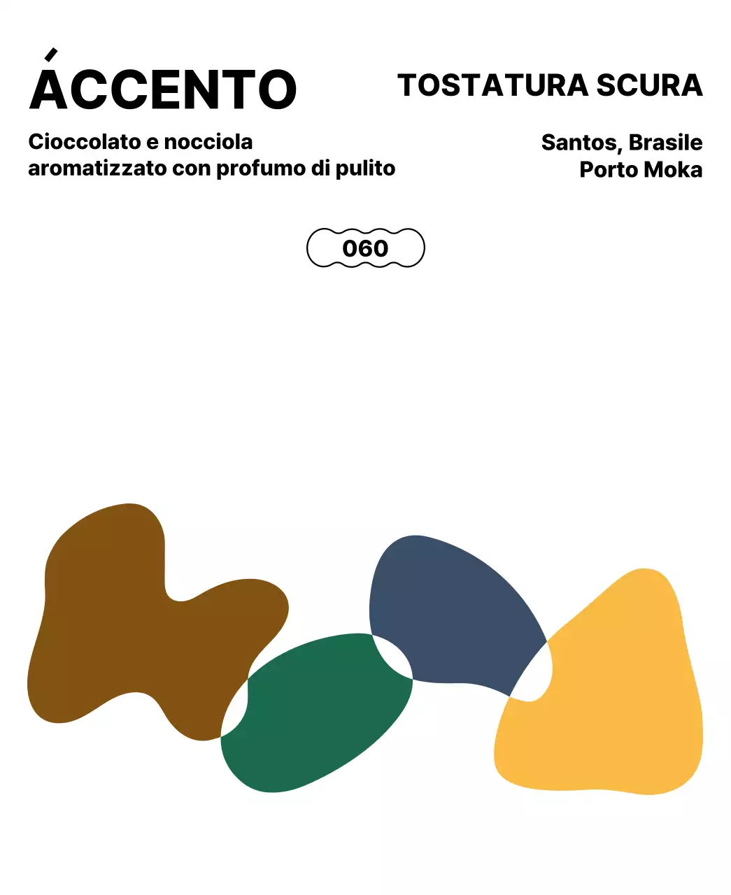 Design semplice con forme multicolori come accenti