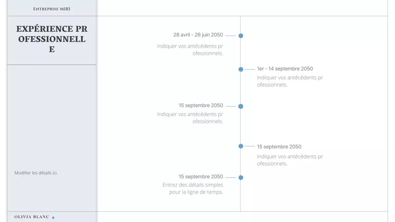 Une lettre de motivation simple et minimaliste en blanc