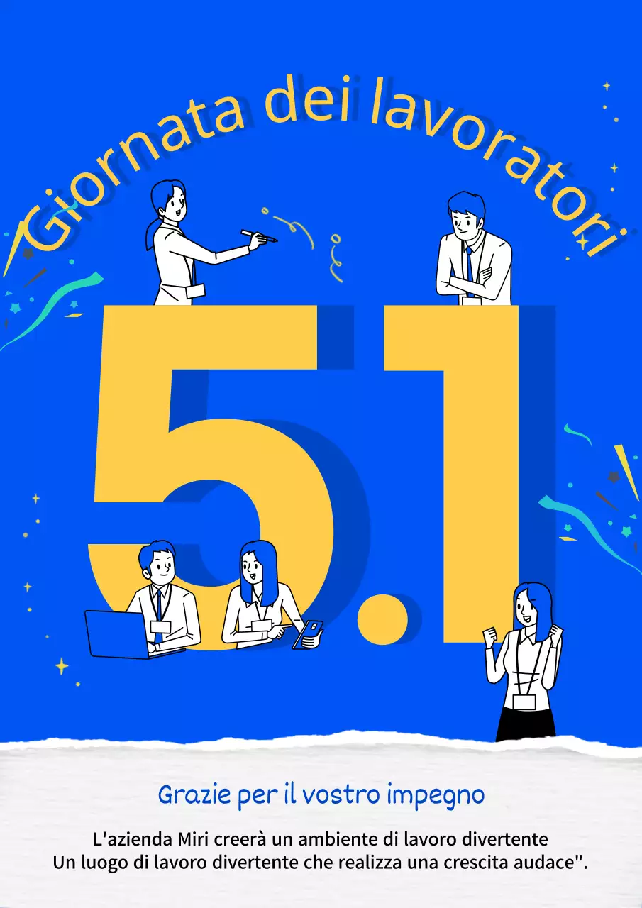 Concetto di illustrazione a fumetti in tonalità blu per la Giornata dei Lavoratori Giornata dei Lavoratori