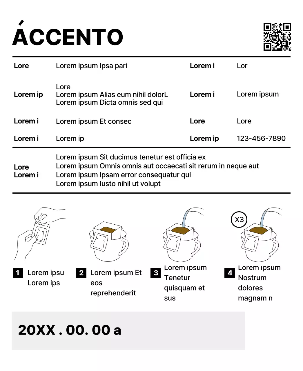 Design semplice con forme multicolori come accenti