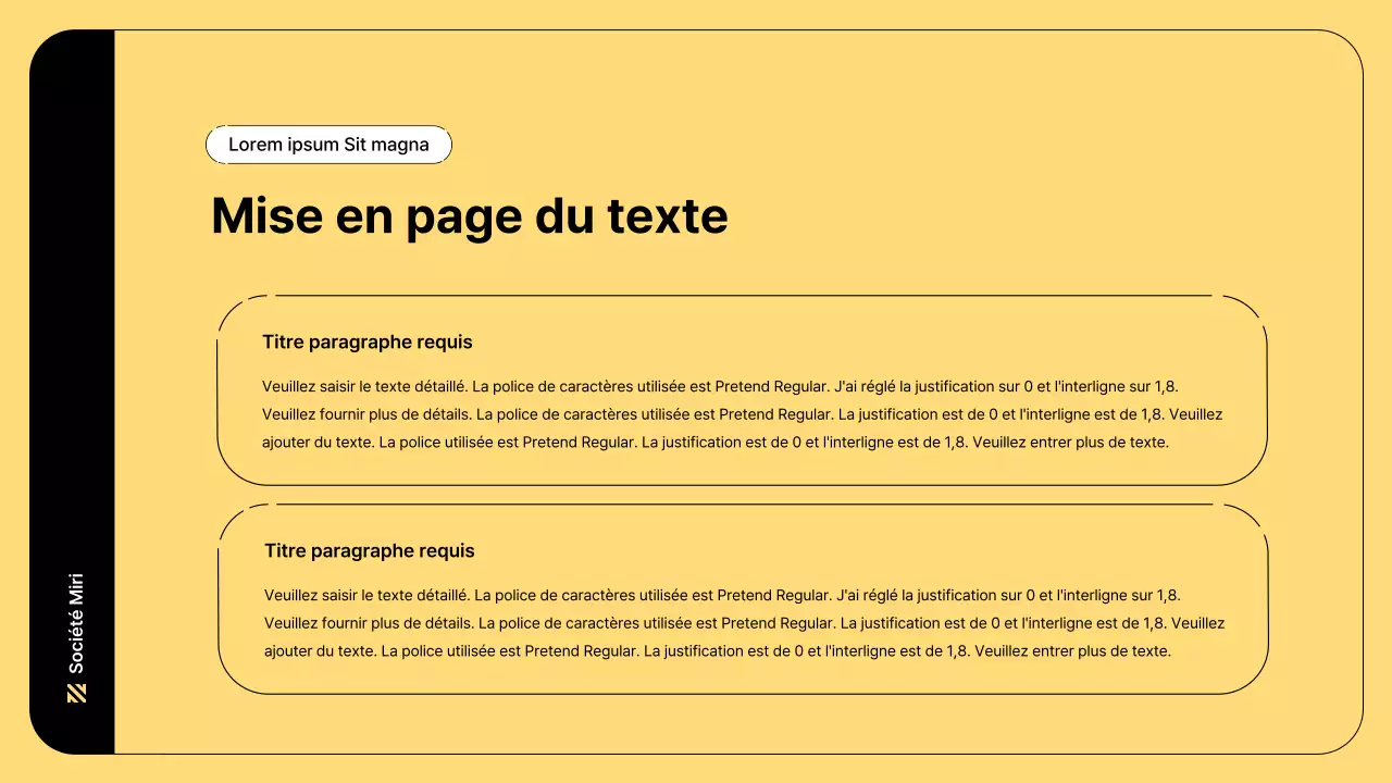 Illustration d'entreprise avec des lignes simples et la couleur jaune
