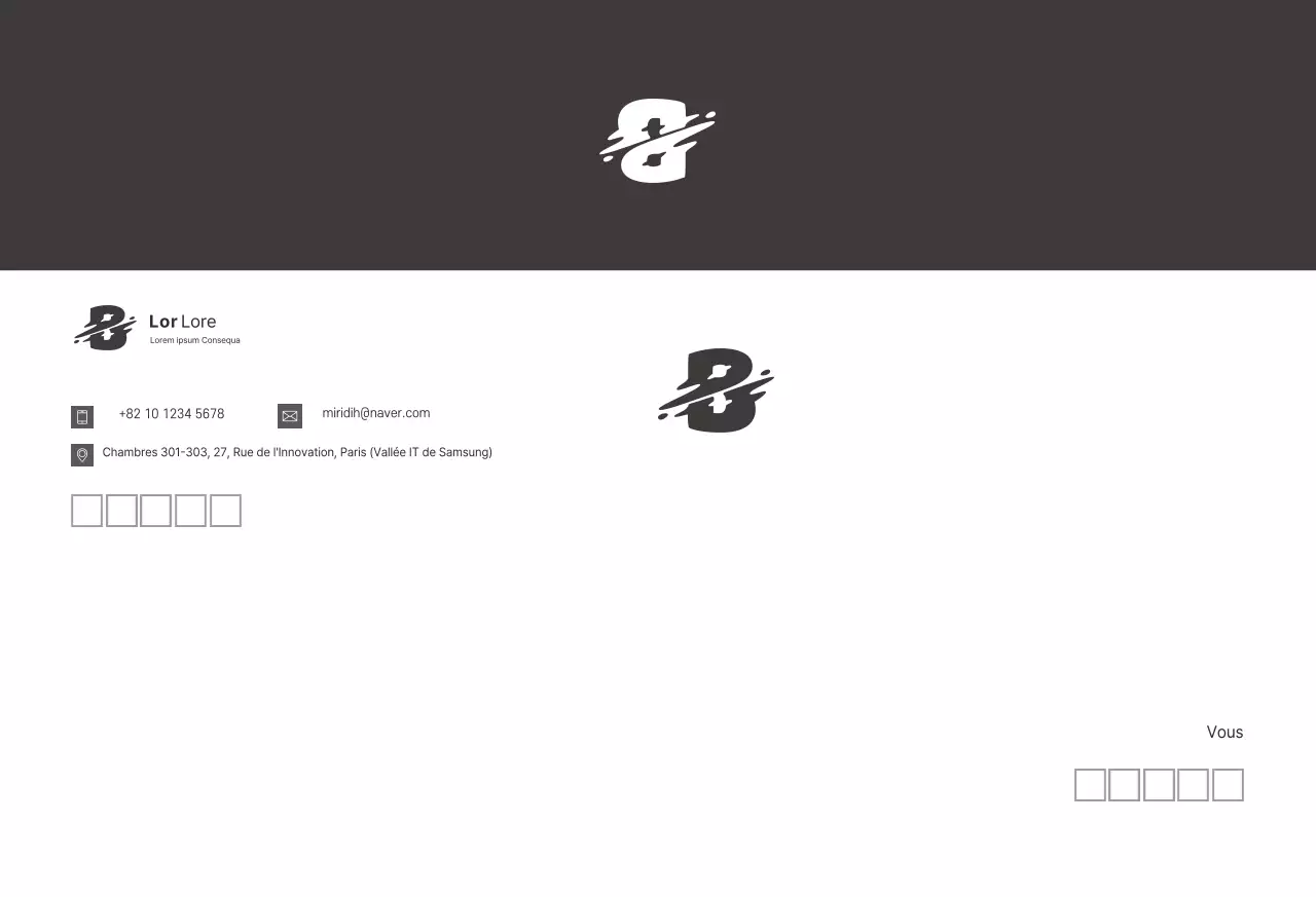 Logo marron clean business