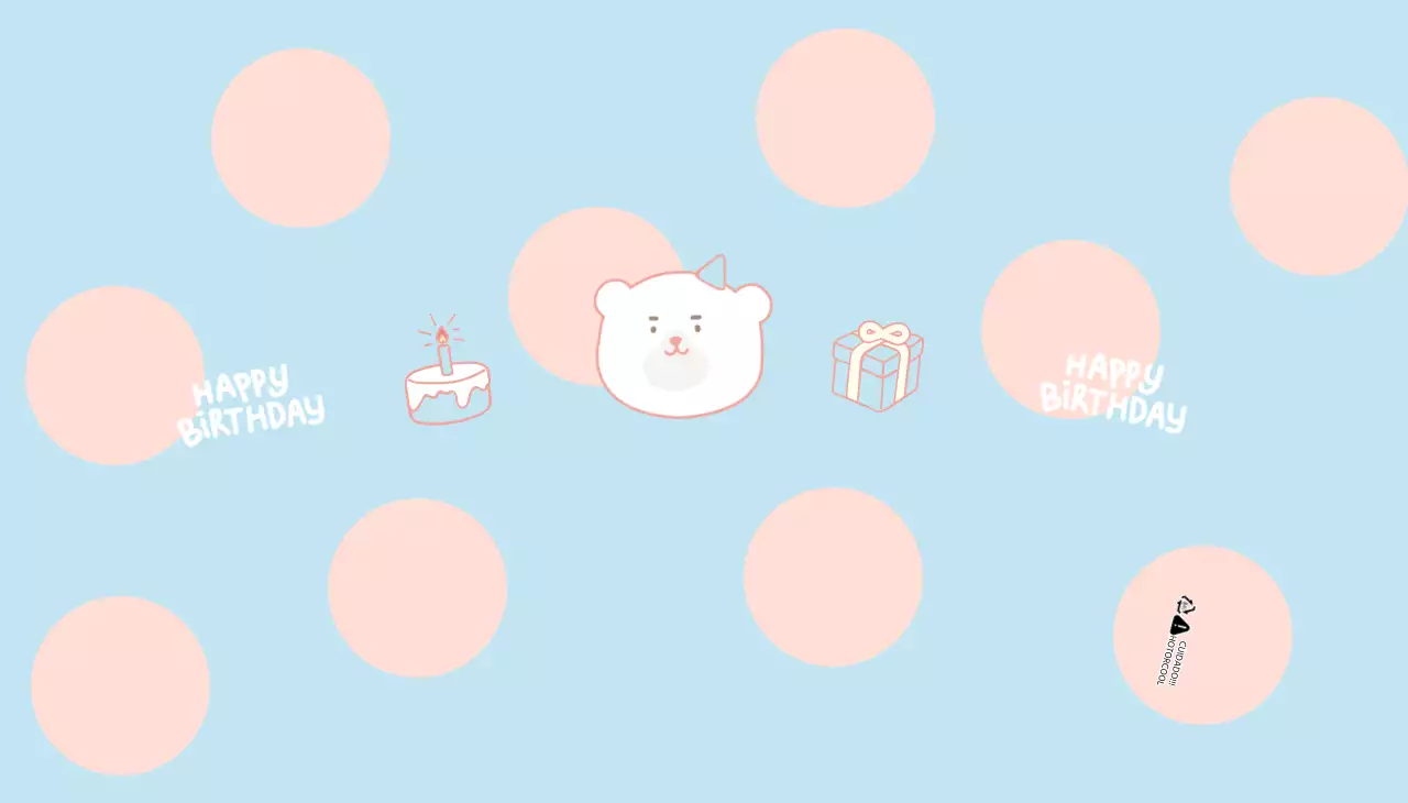 Copos de papel giros para festa de aniversário em tons pastel