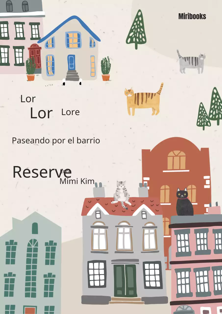 Una guía de senderismo con un concepto de paisaje urbano beige