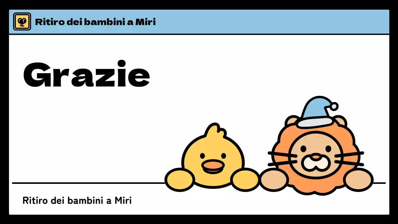 Campo invernale per bambini dallo stile simpatico in azzurro e verde