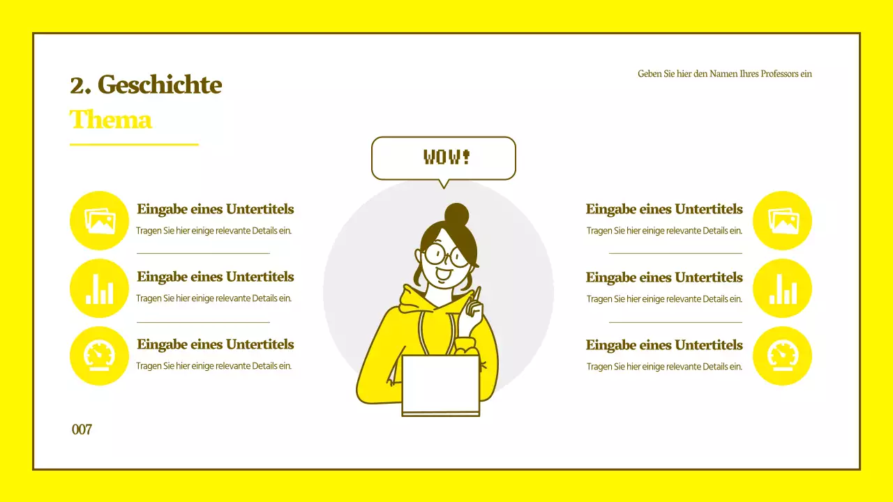 Sauberer Charakter Illustration Tutorial in gelb und braun