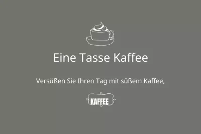 Süßer Kaffee