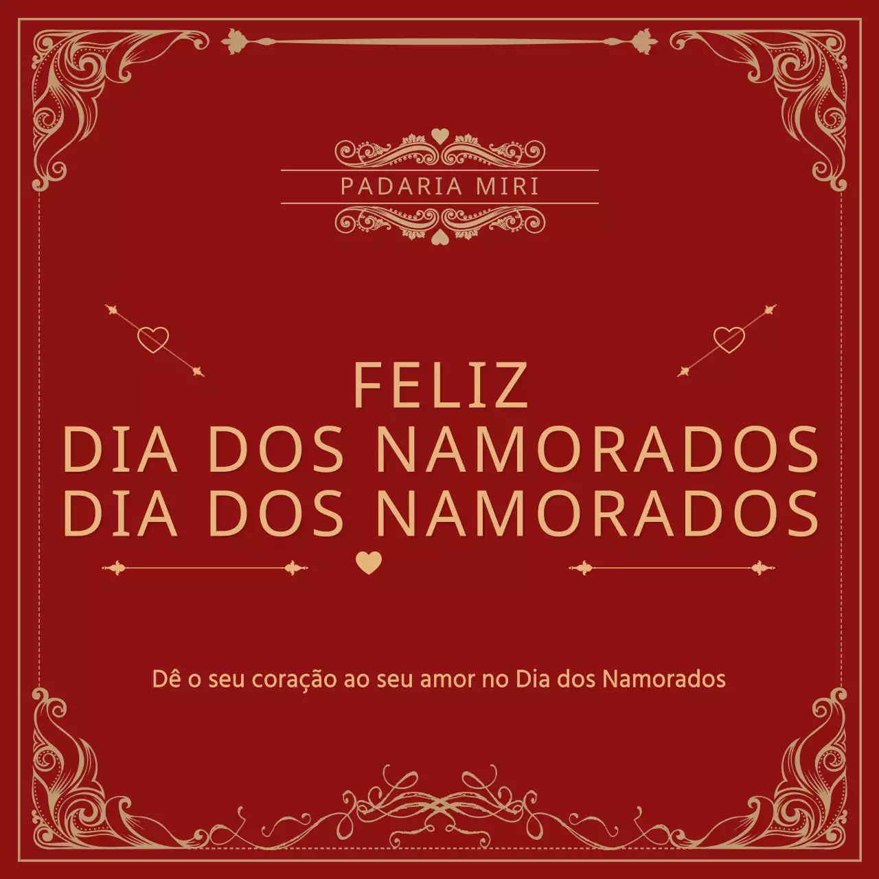 Conceito de moldura Aula de um dia para o Dia dos Namorados