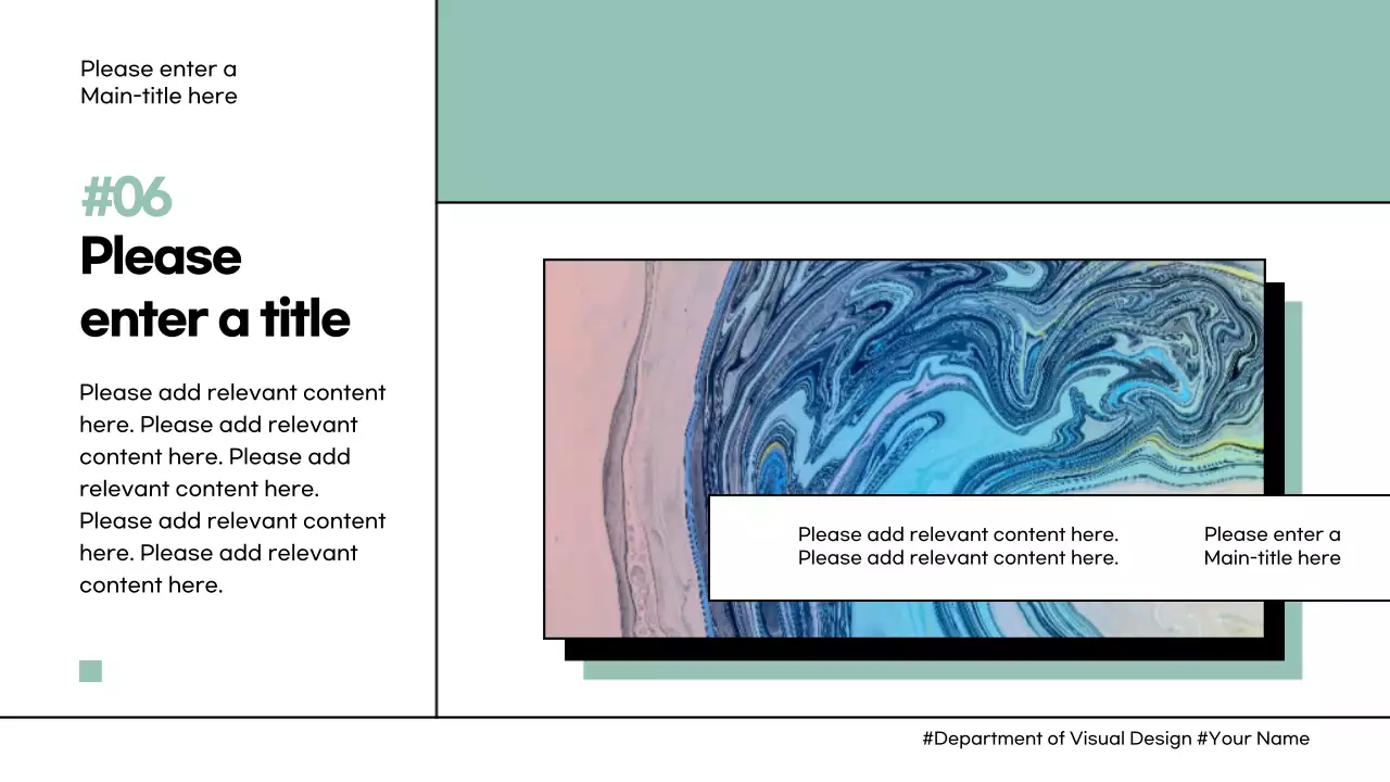 Mint Minimalist Design Course Presentation