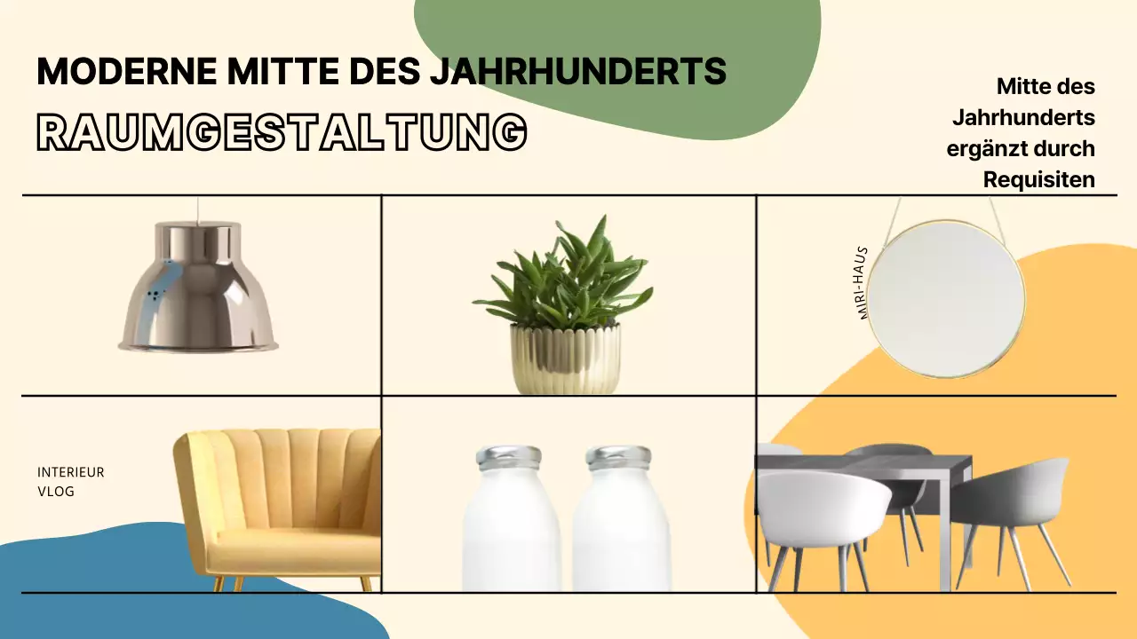 Lebendige Farben im modernen Stil der Jahrhundertmitte YouTube thumbnail