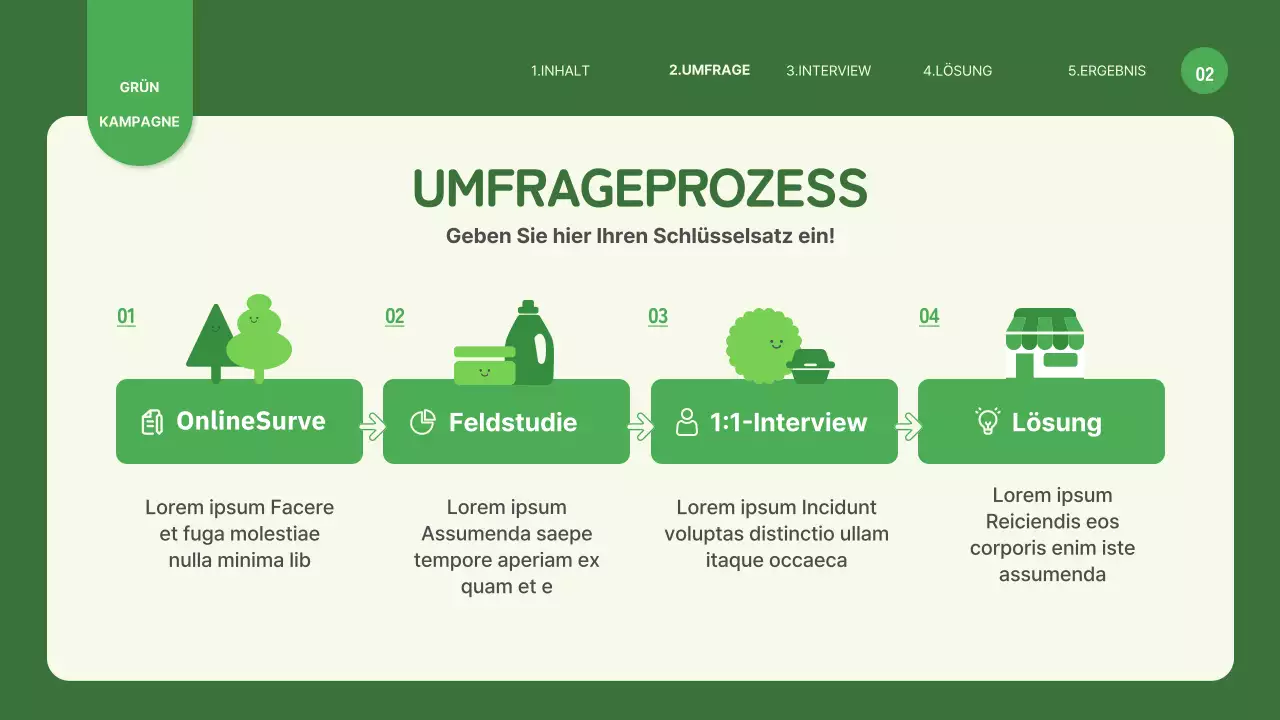 Einwegplastik-Kampagne mit niedlichen grünen Umweltillustrationen