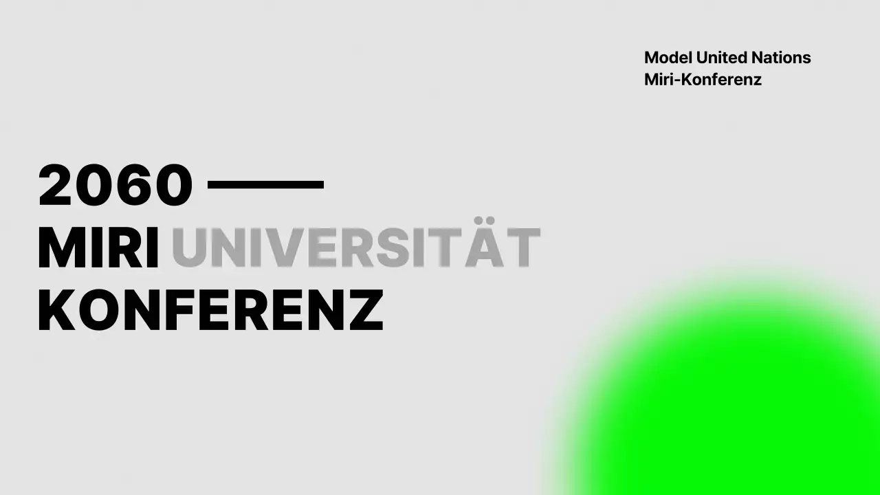 Einfache Präsentation zur Konferenzorientierung in Grau und Lindgrün