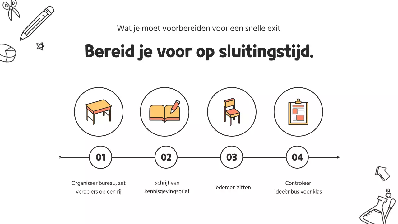 Een schattig cv voor basisschoolleraren in wit en geel