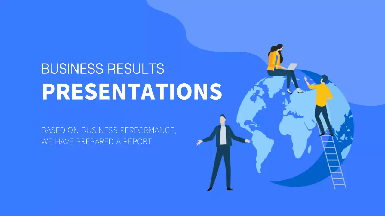 Blue Modern Business Report Presentation