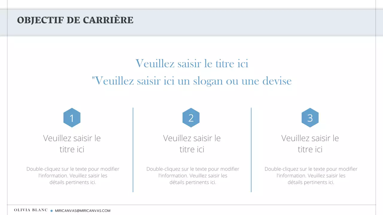 Une lettre de motivation simple et minimaliste en blanc