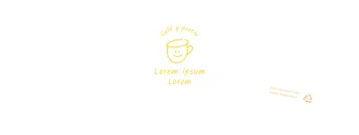 Ilustración dibujada a mano en blanco y amarillo