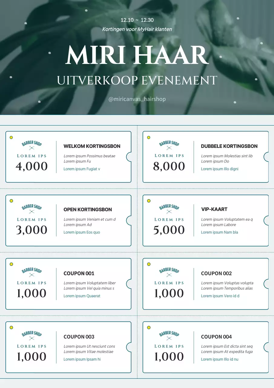 Emotioneel fotografisch conceptcouponboek in lichtblauw en blauw