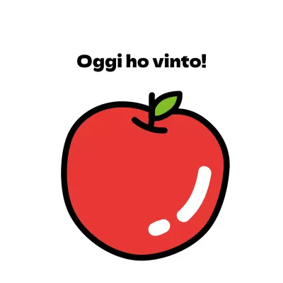 Illustrazione bianca divertente cibo fattoria mela promozione