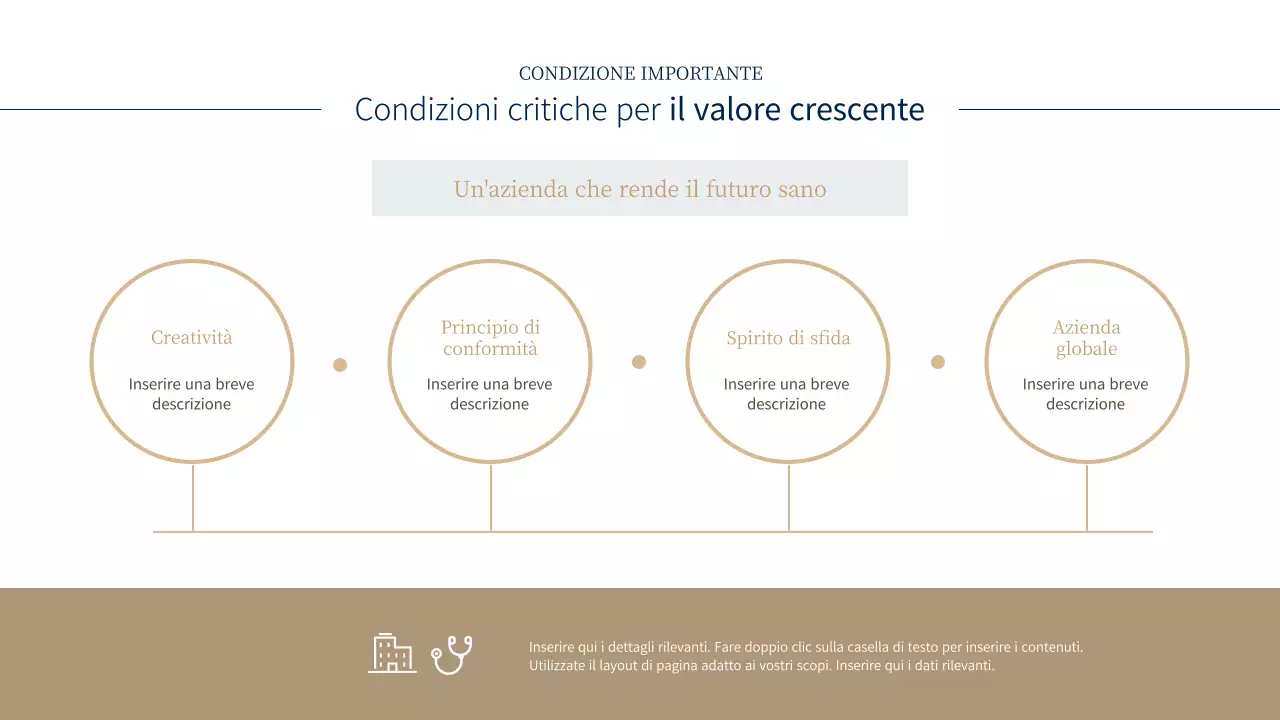 Tema aziendale del laboratorio blu e marrone (presentazione)