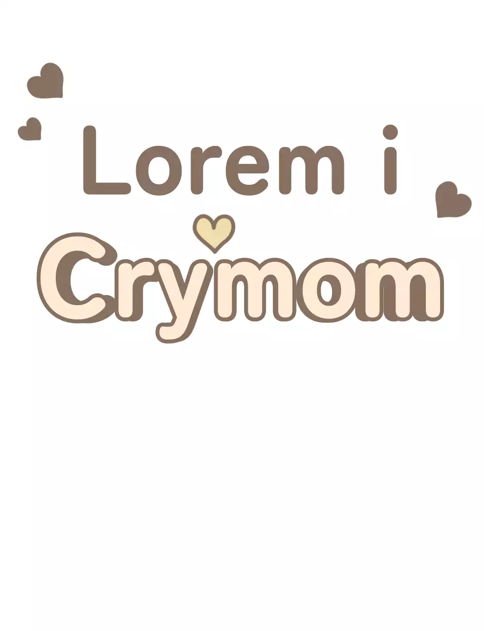 T-shirt familial avec une jolie typographie en marron, bleu clair et beige