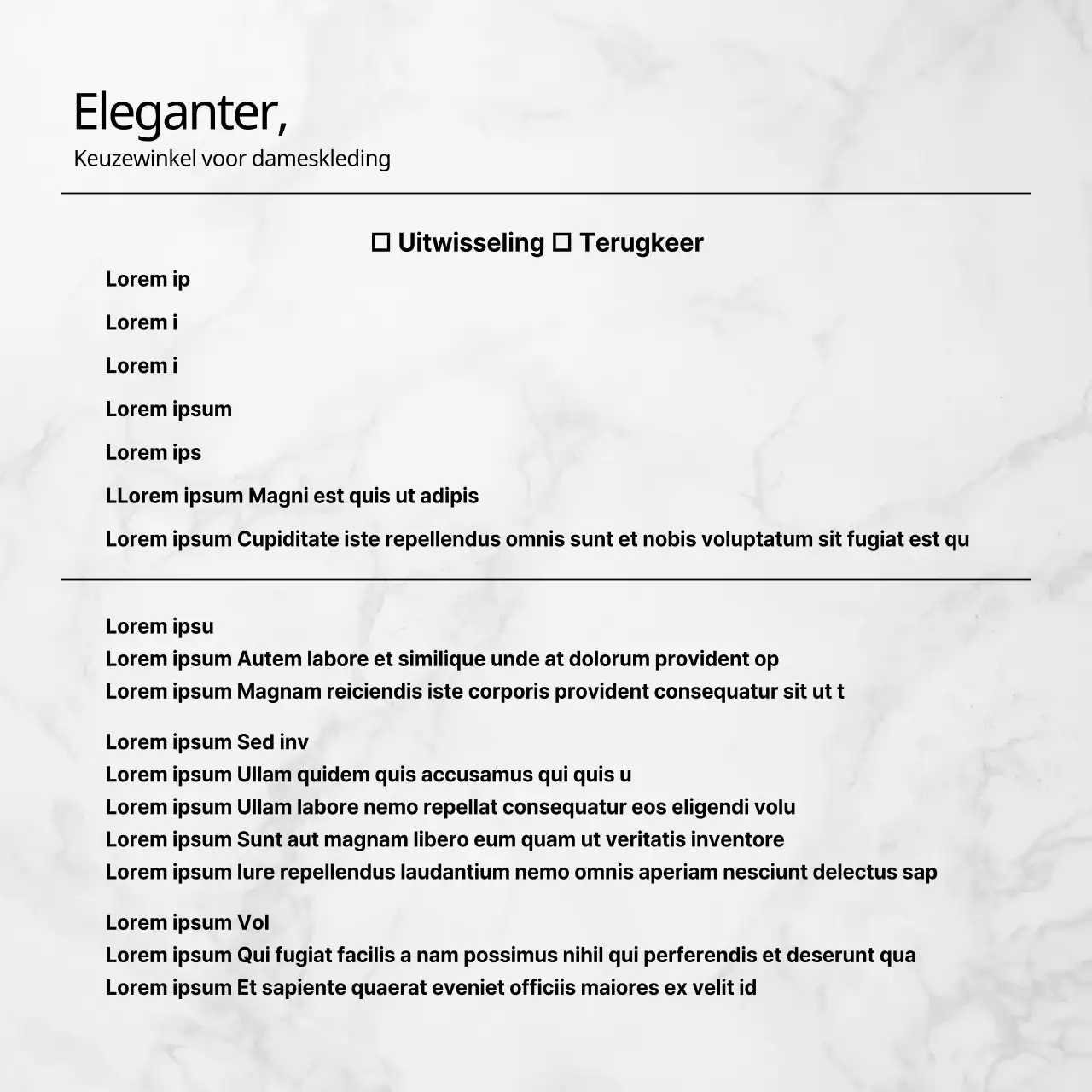 Marmeren winkelcentrum ruilpostkaart