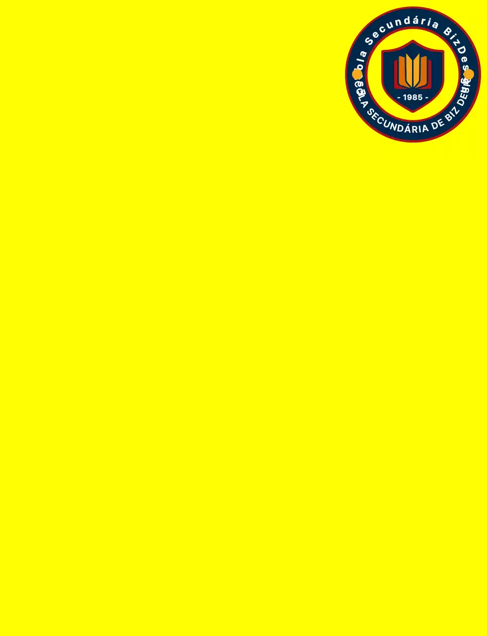 Símbolo de escudo simples e limpo e estilo de combinação de logótipo de emblema em amarelo e azul-marinho-vermelho Organização de serviços governamentais para estudantes do ensino secundário