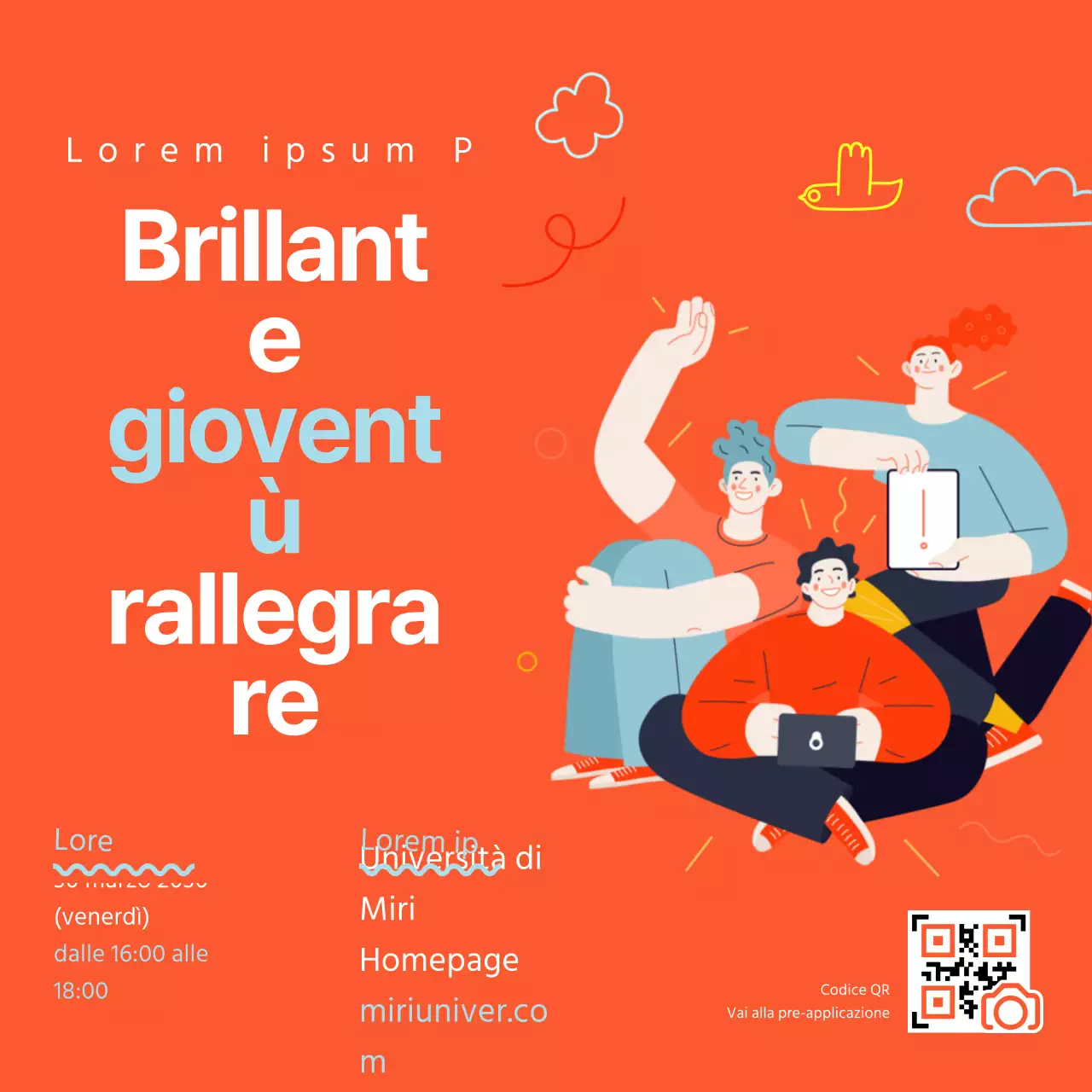 Arancione e frizzante, contenuto del talk show in persona