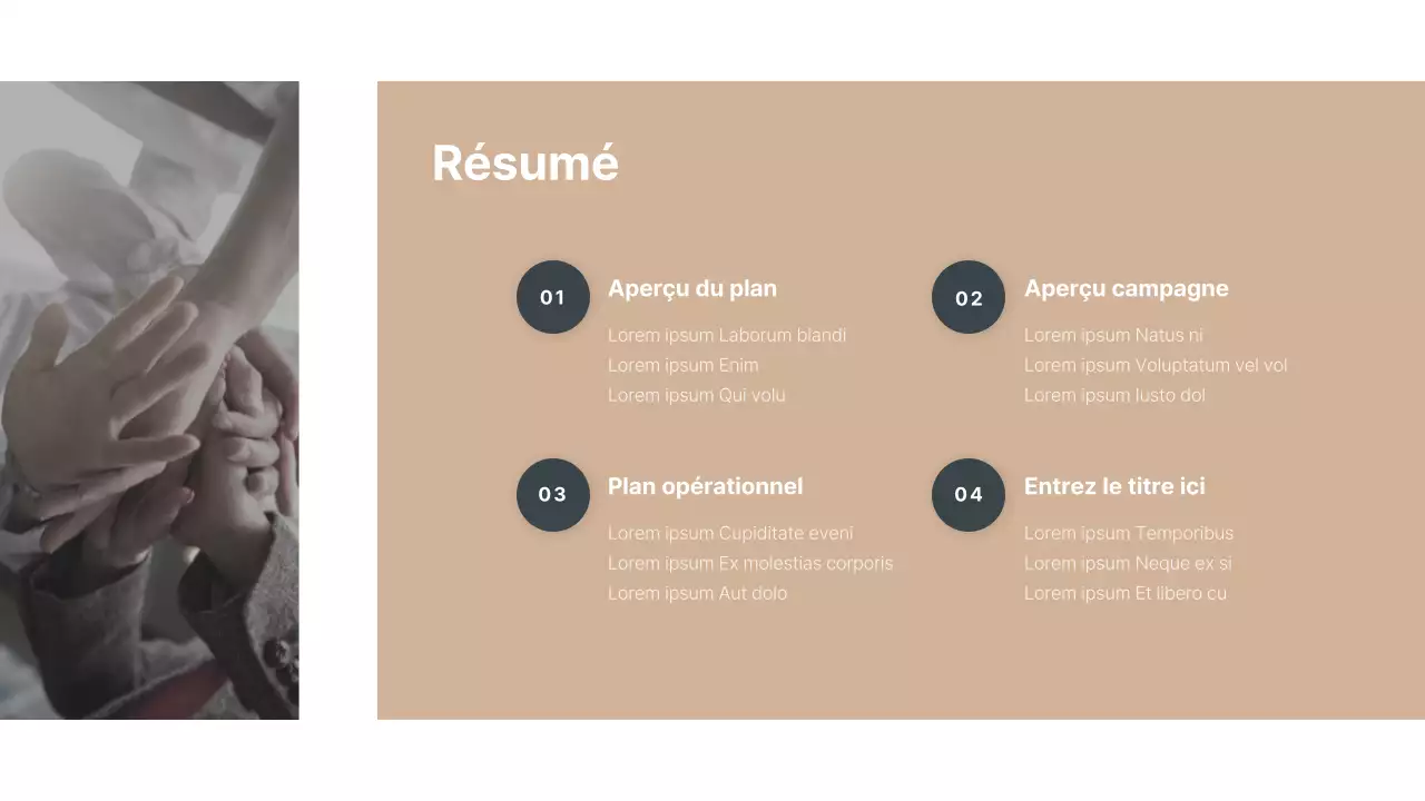 Présentation d'une campagne environnementale interne dans des tons verts apaisants