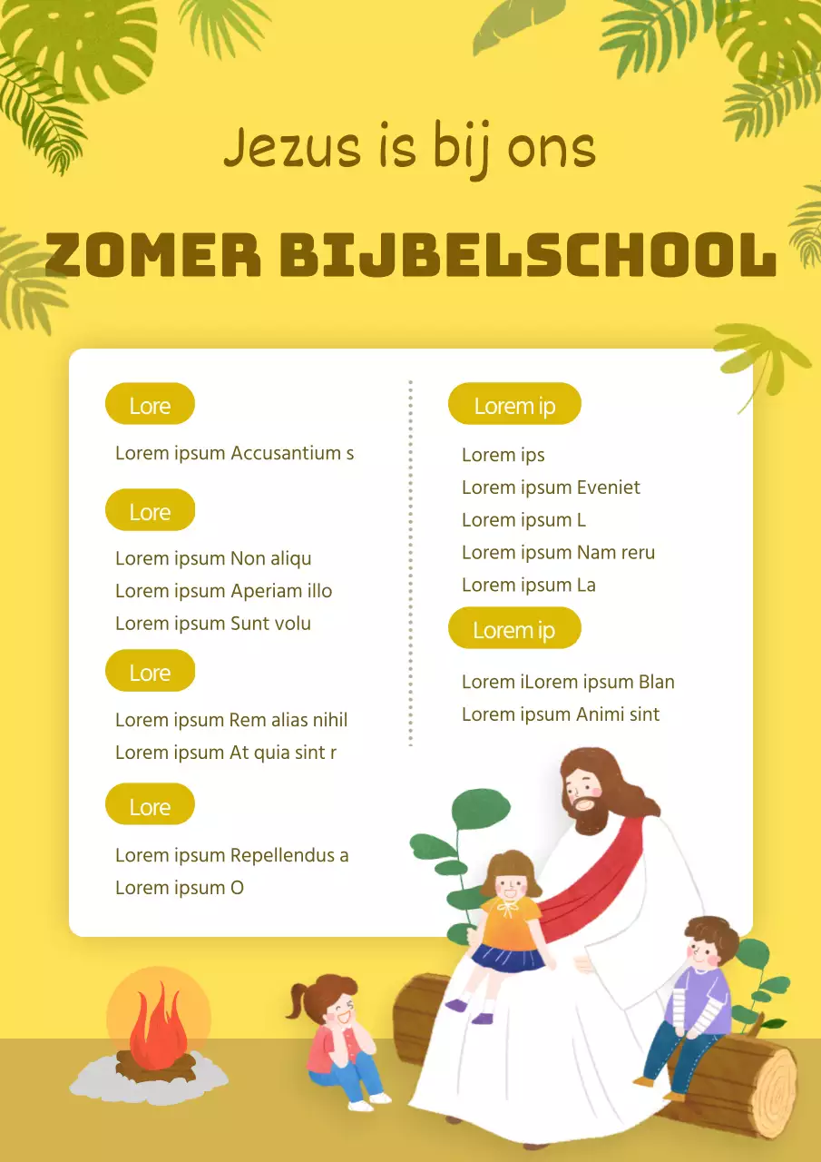 Zomerbijbelschool met Jezus