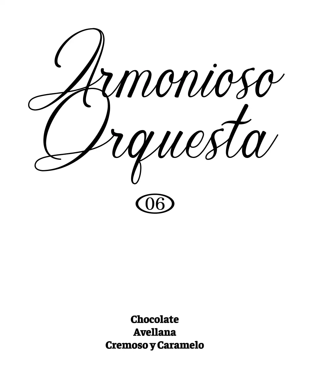 Café de goteo con detalles en cursiva negra