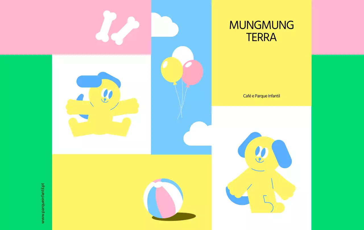 Promova o recreio do seu cão com ilustrações engraçadas e cores vivas