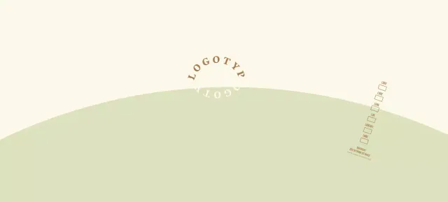 Gelbgrüner Rundschriftzug