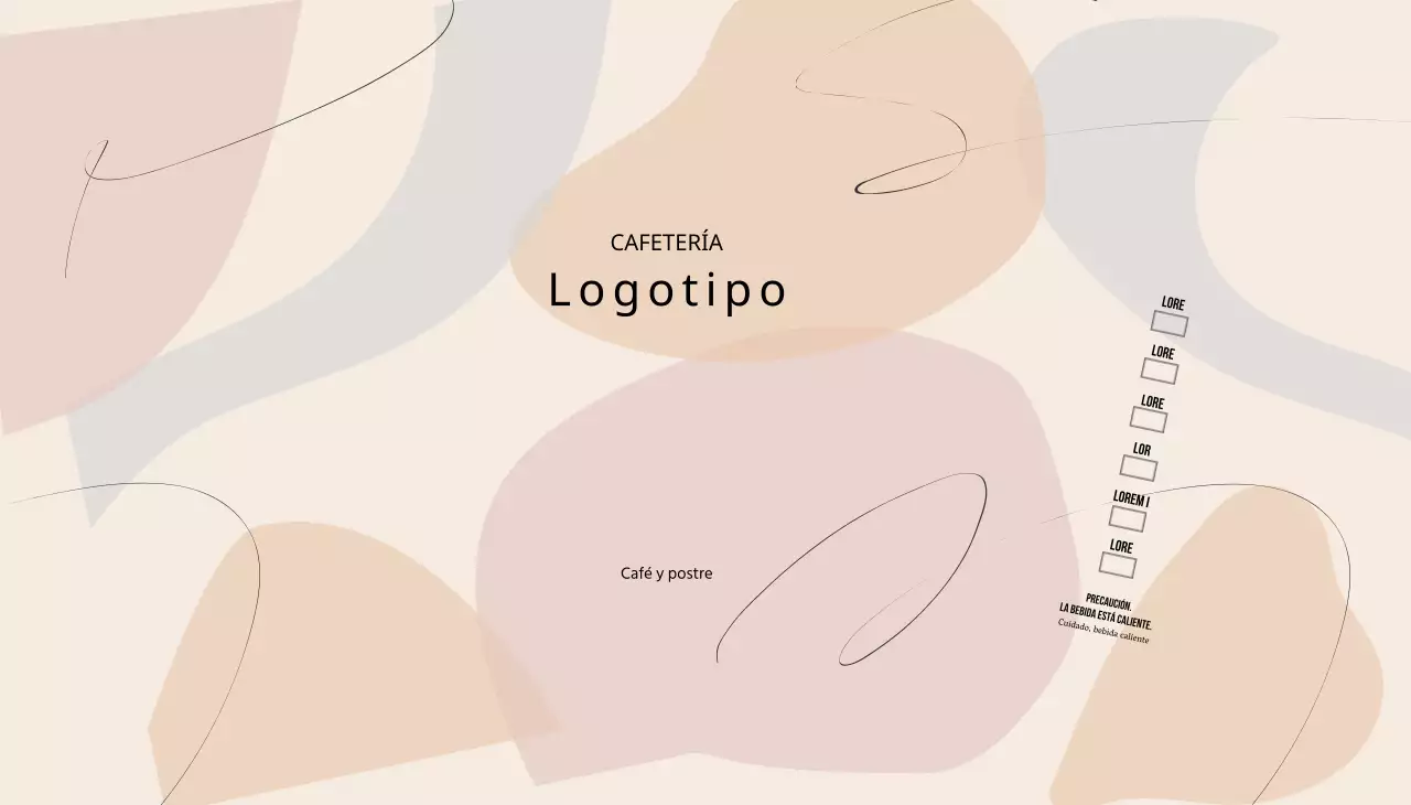 Patrón de formas modernas beige