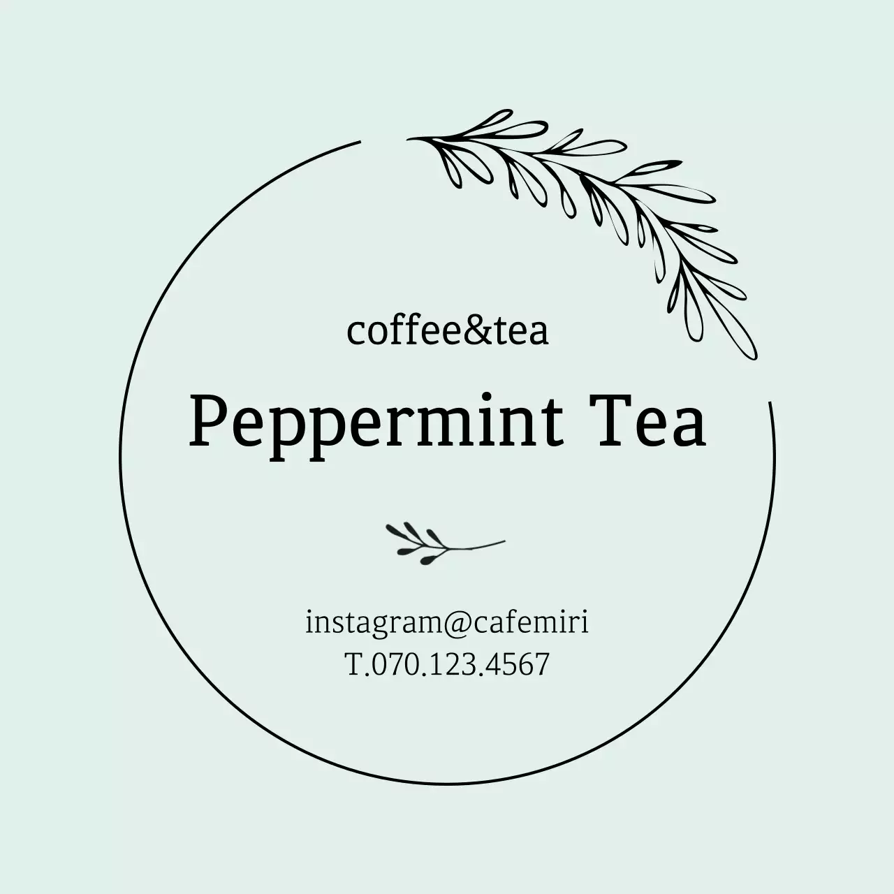 Kafe Ilustrasi Sederhana Mint