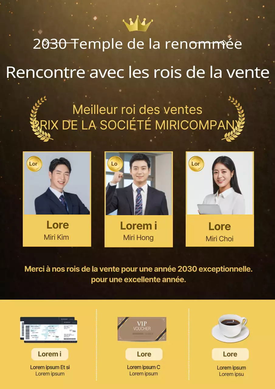 Un guide de recrutement d'entreprise coloré avec un effet de lumière jaune
