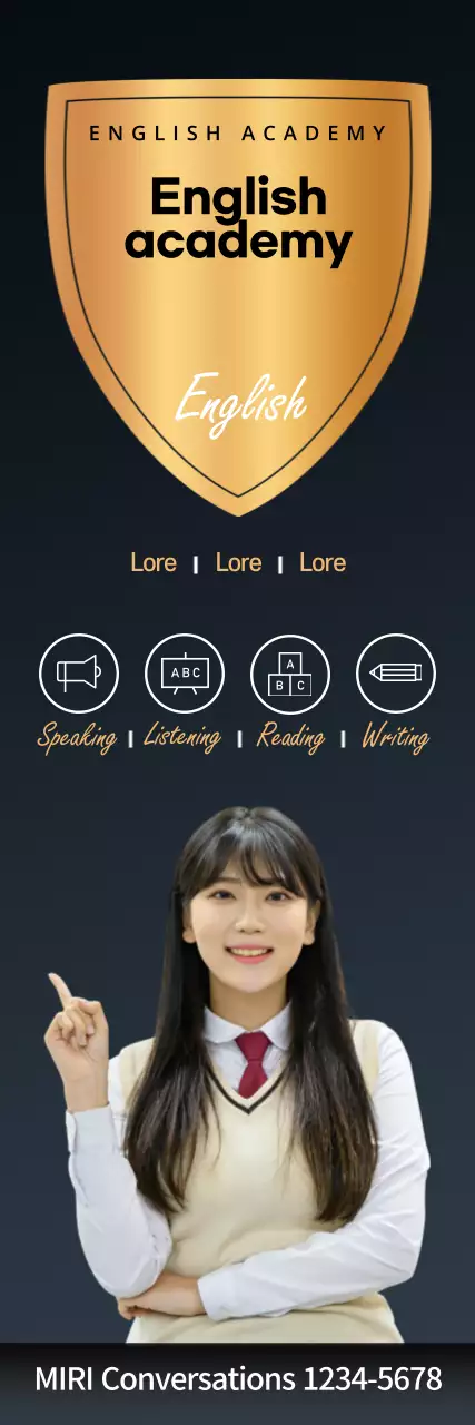 Banner promocional da Gold Modern English Academy