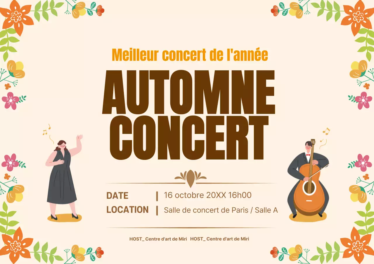 Affiche du Concert_Garo d'automne