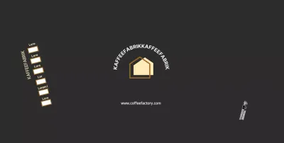 Schwarzes modernes Cafe Logo Cafe Pappbecher