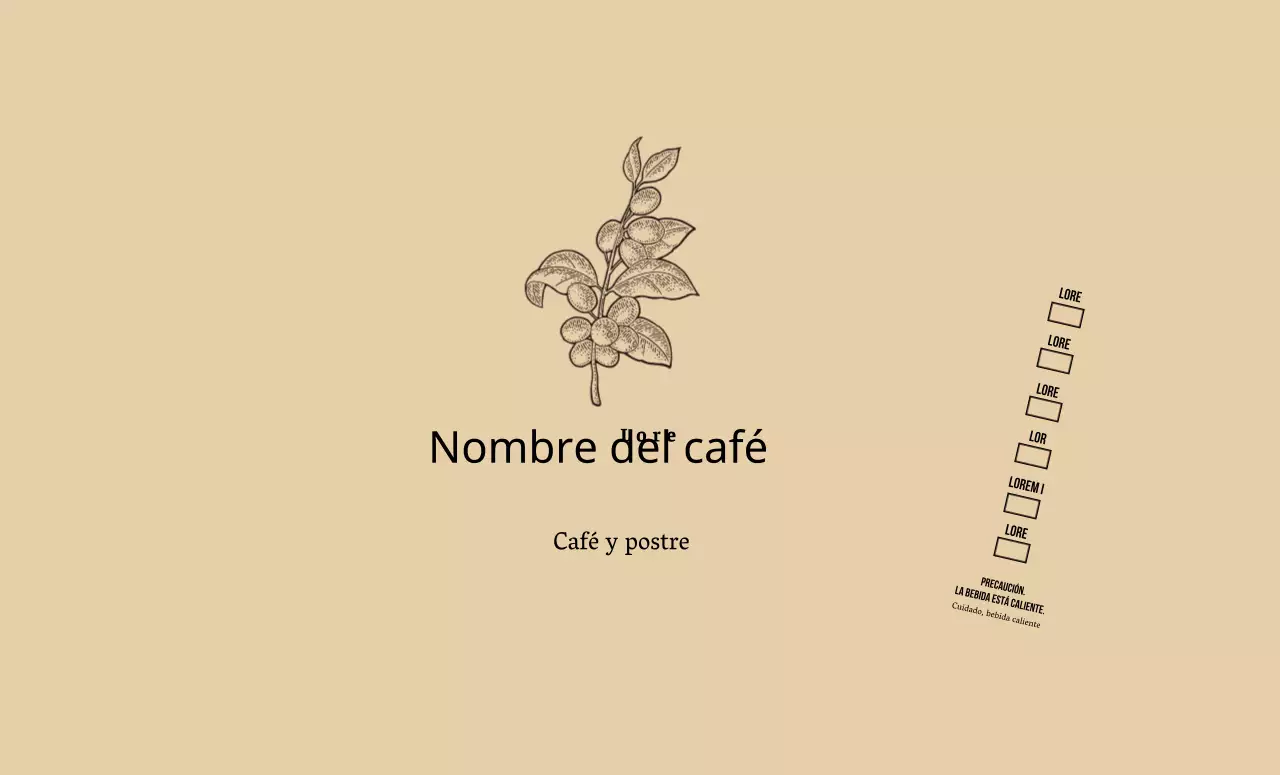 Ilustración de flor botánica beige