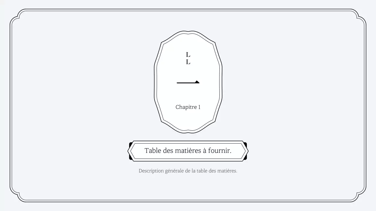 Kit de présentation simple de style oriental