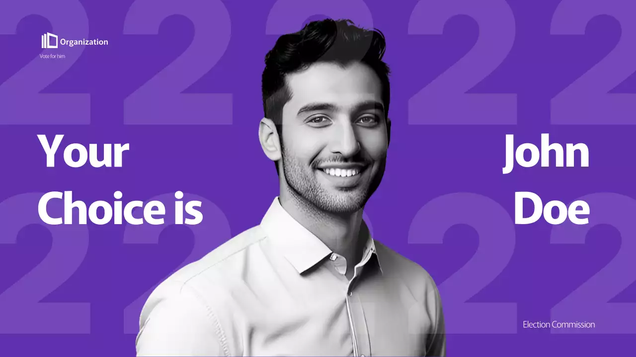 Purple Modern Election Promotion Presentation