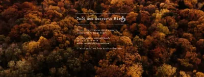 Faites la promotion de votre café avec une scène automnale colorée