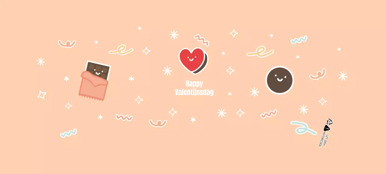 Roze Valentijn Schattige Chocolade Papieren Bekers