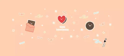 Roze Valentijn Schattige Chocolade Papieren Bekers