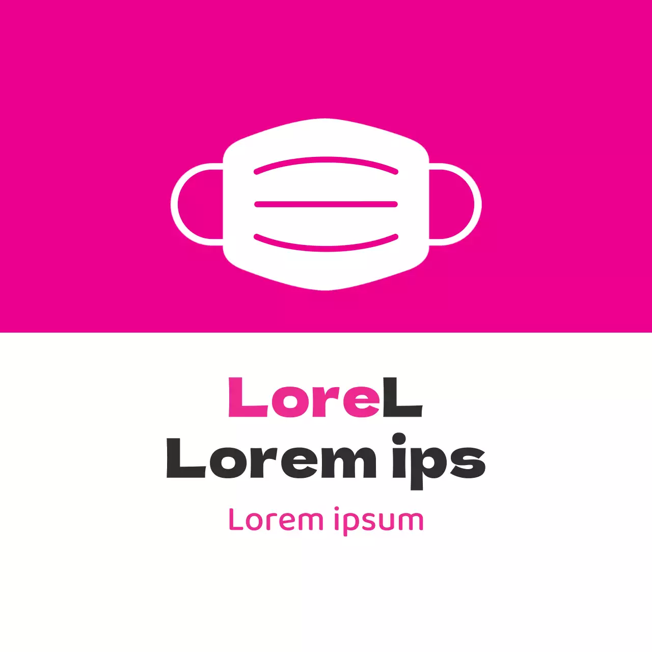 Comment porter un masque corona illustré rose