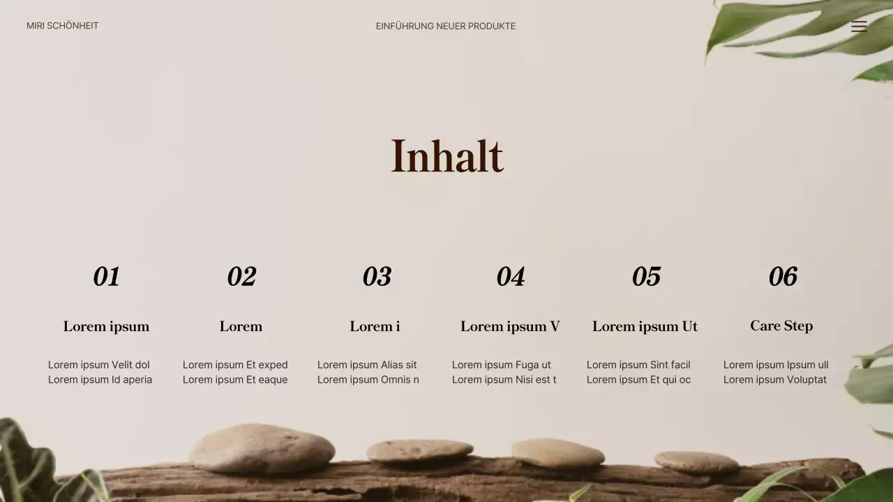 Neue Naturhaarprodukte in Grün und Beige