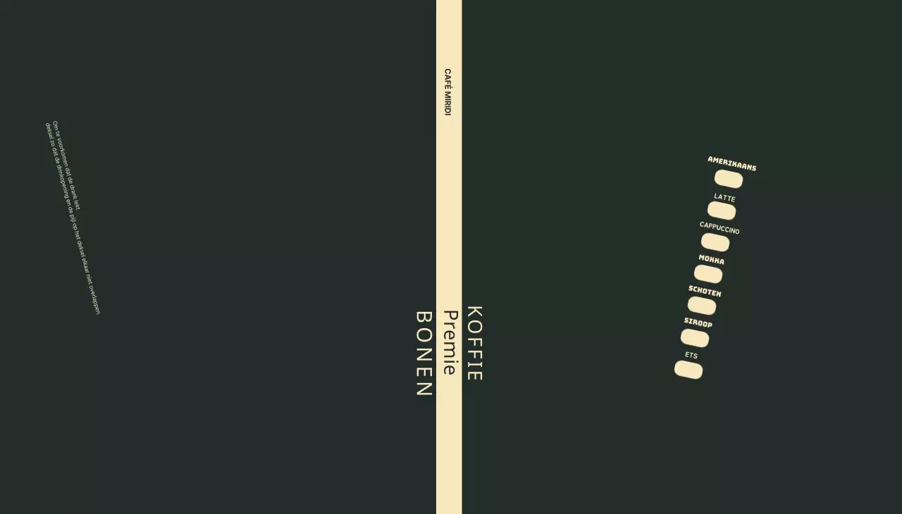 Zwarte Eenvoudige Lijnen Café Checklist