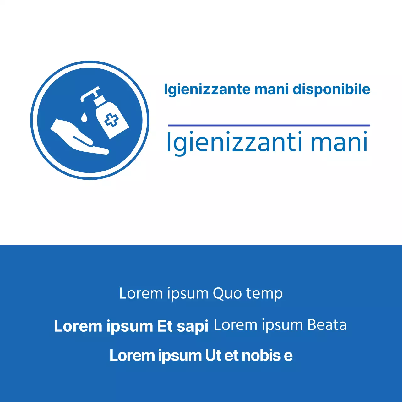 blu rosso illustrazione corona prevenzione disinfezione