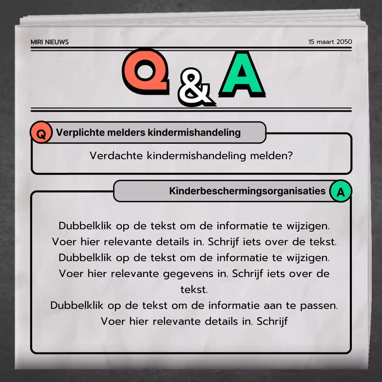 Soorten & preventie van kindermishandeling in Groen Grijs Oranje Nieuws Concept